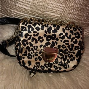 Cheetah print cross body bag